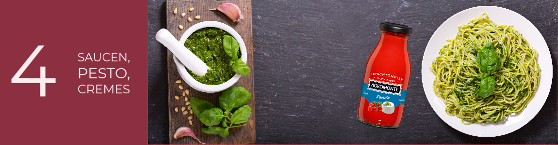 Saucen, Pesto, Cremes