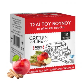 Bergtee mit Apfel und Zimt Inhalt 12 Beutel a 1,5g 