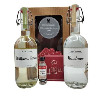 Geschenk Sasse Spirituosen Set Haselnuss & Birne je 0,5L 