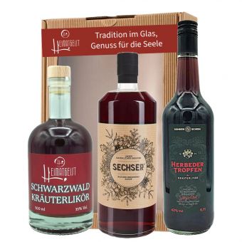 Drei Kräuterliköre – Drei einzigartige Genüsse! Heimatgeist Geschenkbox 
