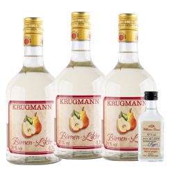 Krugmann Birnenlikör 3 x 0,7l 20% Vol. inkl Probeflasche 