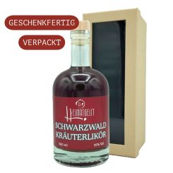 Schwarzwald Kräuterlikör dekorativ verpackt 