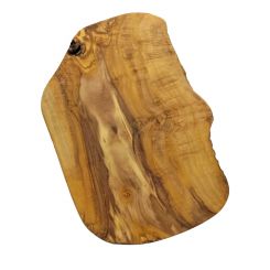 Schneidebrett Olivenholz 30 - 34 cm lang 20 cm breit.rustikale Form 